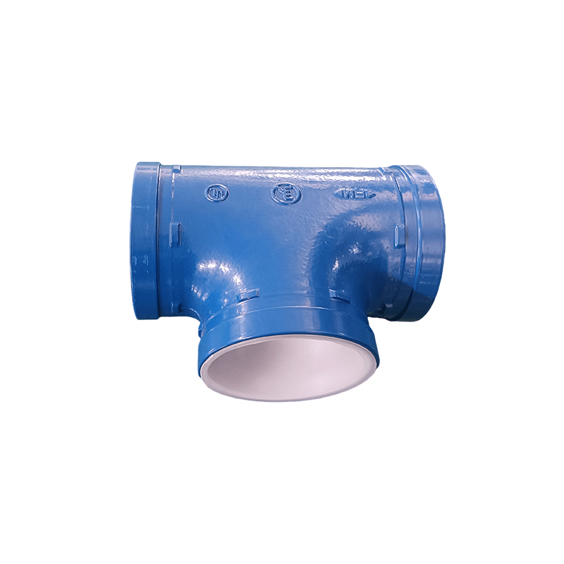 沟槽衬塑-中大三通（蓝）